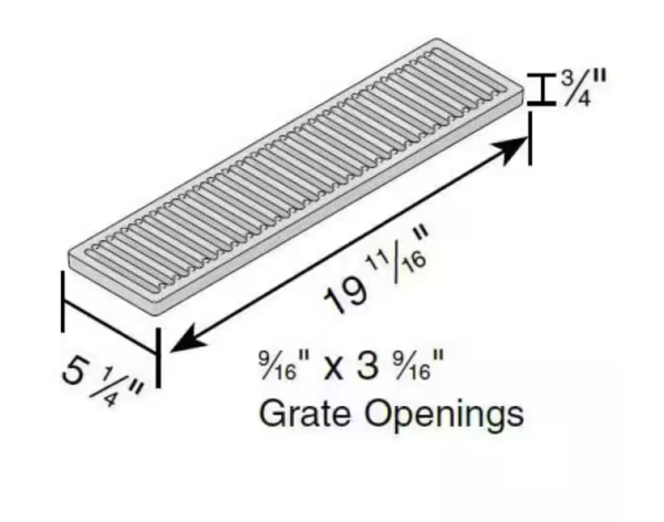 NDS 864GMTL Channel Drain Kit/Grate