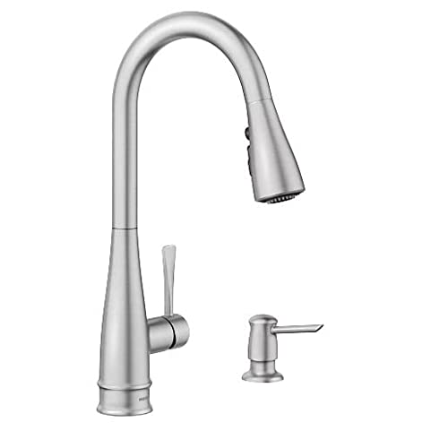 Moen Birchfield Touchless Single-Handle Pull-Down Sprayer Kitchen Faucet in Spot Resist Stainless