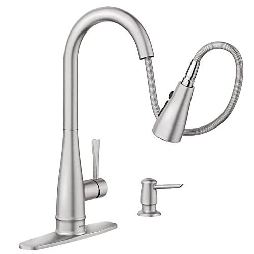 Moen Birchfield Touchless Single-Handle Pull-Down Sprayer Kitchen Faucet in Spot Resist Stainless