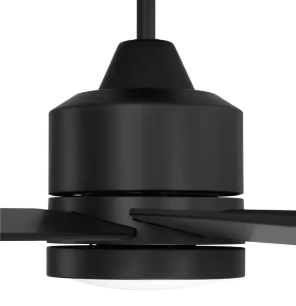 Champion 60 in. Indoor/Outdoor Flat Black Ceiling Fan with Integrated LED Light and Remote/Wall Control Included