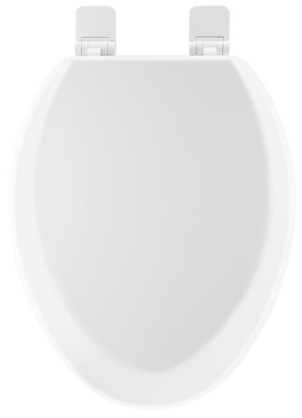 PROFLO PFTSWEC2000 Elongated Closed-Front Toilet Seat with Quick Release and Lid White Toilets and Bidets Toilet Seats Elongated Toilet Seats