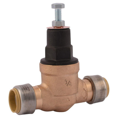 SharkBite 3/4 in. Push-to-Connect Bronze EB-45 Direct Pressure Regulator Valve