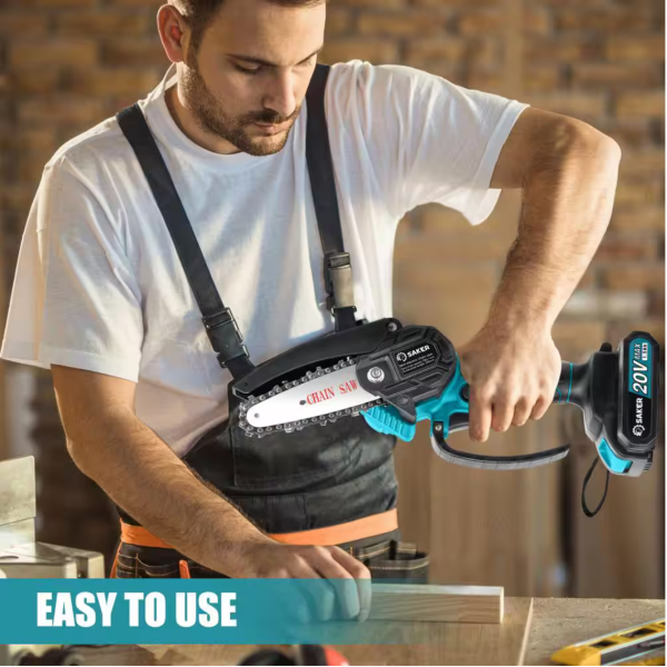 20V 4 in. Cordless Mini Chainsaw Including 2 Batteries