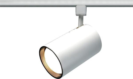 1-Light White Incandescent Track Lighting Head