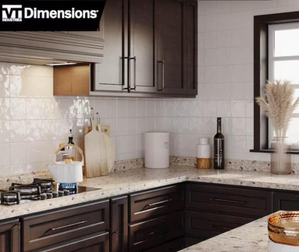 VT Dimensions  Ouro Romano End Splash Kit  28-in W x 4.25-in H x 0.75-in D, Etchings Ogee Kitchen Countertop Side Splash