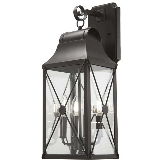 Minka Lavery 73292-143C De Luz Oil Rubbed Bronze Outdoor Hardwired Lantern Sconce