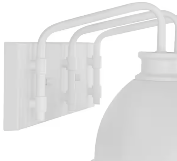 Tallulah 24 in. 3-Light White Bathroom Vanity Light