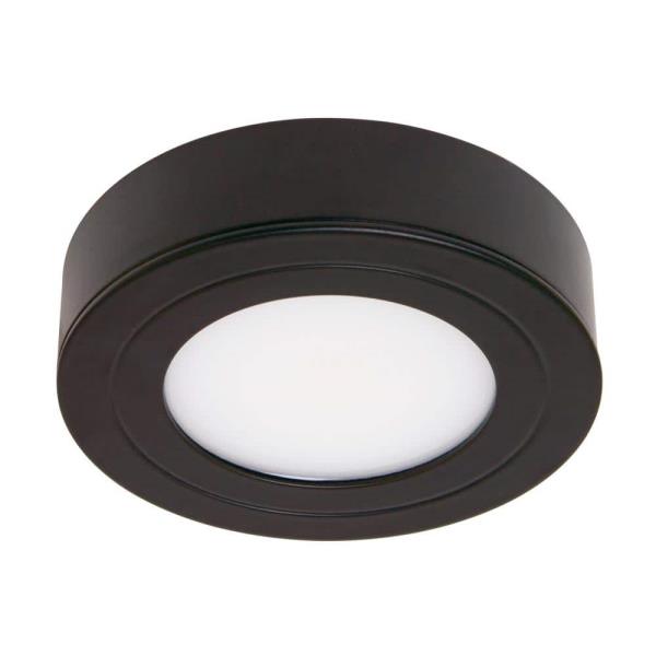 Armacost Lighting PureVue Dimmable Soft-Bright White (3000K) LED Matte Black Finish Puck Light