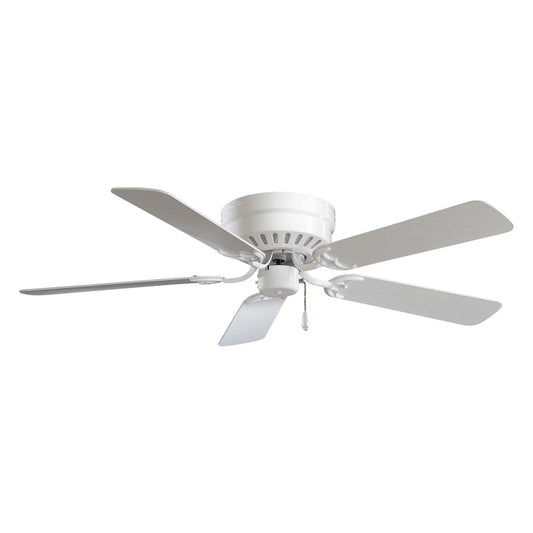 Minka Aire Mesa White 5 Blade 52 Inch Flush Mount Ceiling Fan