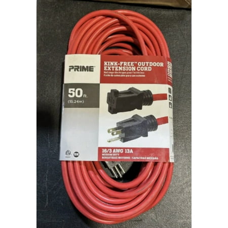 PRIME 50 Ft Kink-Free Outdoor Extension Cord