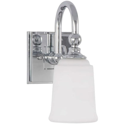 Signature Hardware Antonia 1-Light Polished Chrome Wall Sconce