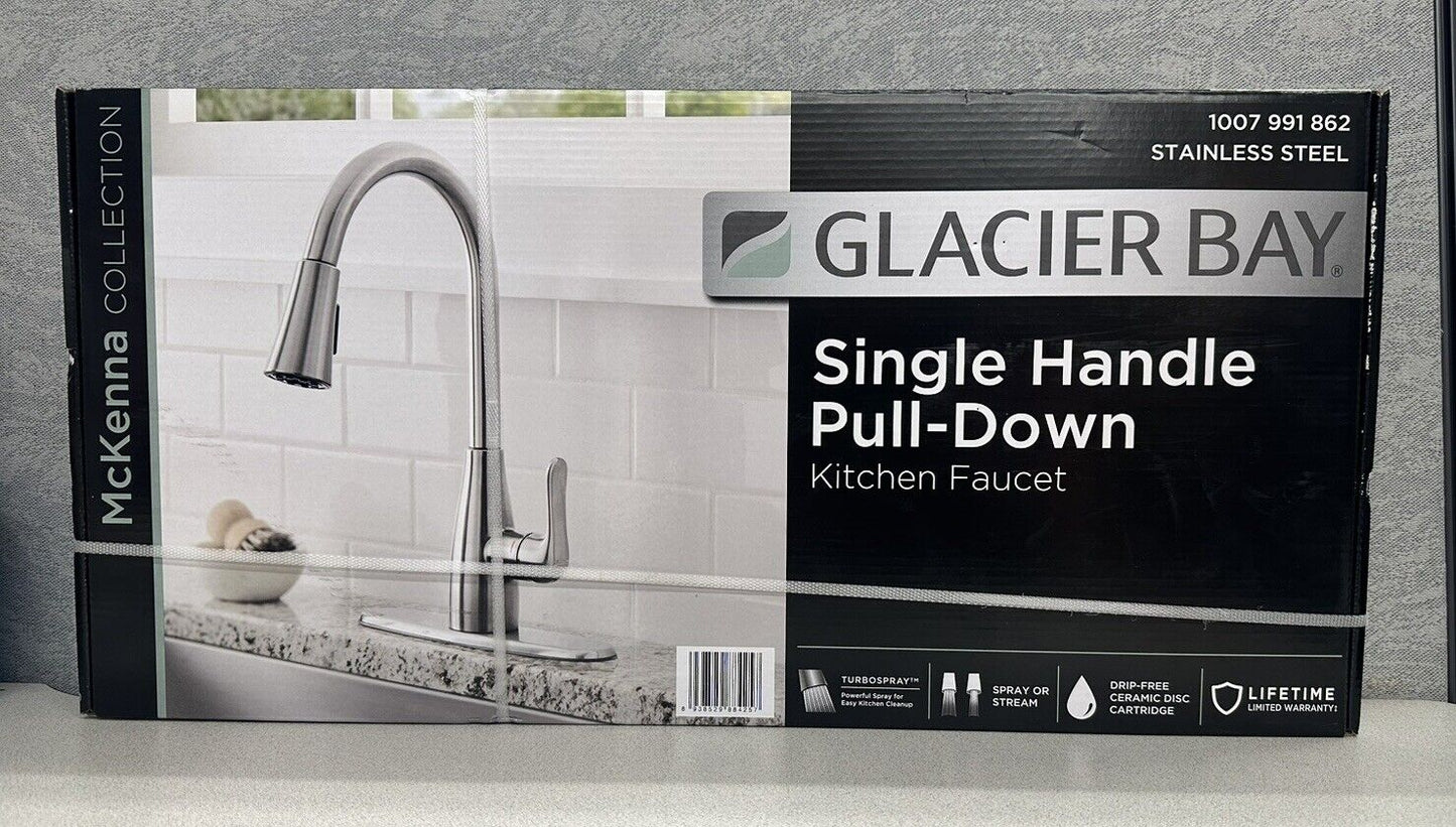 Glacier Bay 19962Z-SSSD-DST Kitchen Faucet with Soap Dispenser - Stainless