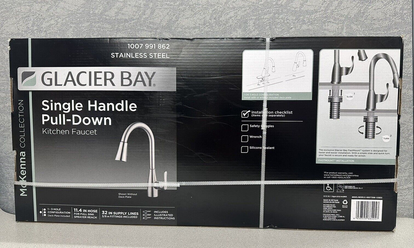 Glacier Bay 19962Z-SSSD-DST Kitchen Faucet with Soap Dispenser - Stainless