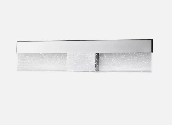 HAMPTON BAY Havelock 22.7 in. 1-Light Chrome Integrated LED Bath Vanity Light