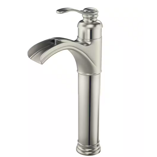 HOMEMYSTIQUE Single Handle Vessel Sink Faucet in Brushed Nickel