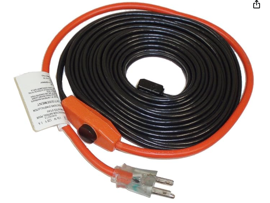 Frost King® HC18A 18 Feet Long Electric Heating Cable Kit for Water Pipes