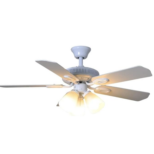 Hampton Bay Glendale 42 in. LED Indoor White Ceiling Fan with Light Kit