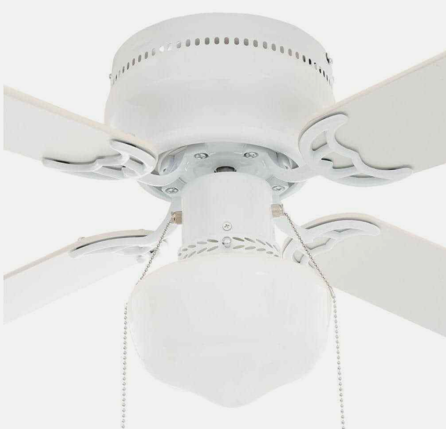 Littleton UB42S-WH-SH 42 in. LED Indoor White Ceiling Fan with Light Kit  White