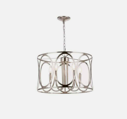 Hampton Bay KVR 19-7/8 in. 5-Light Brushed Nickel Finish Chandelier