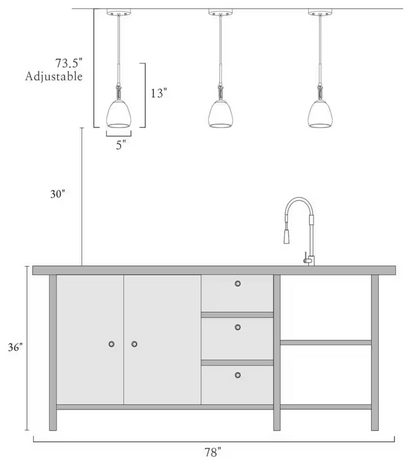 LNC Modern 1-Light Plated Brass Shaded Pendant Light with Glass Shade