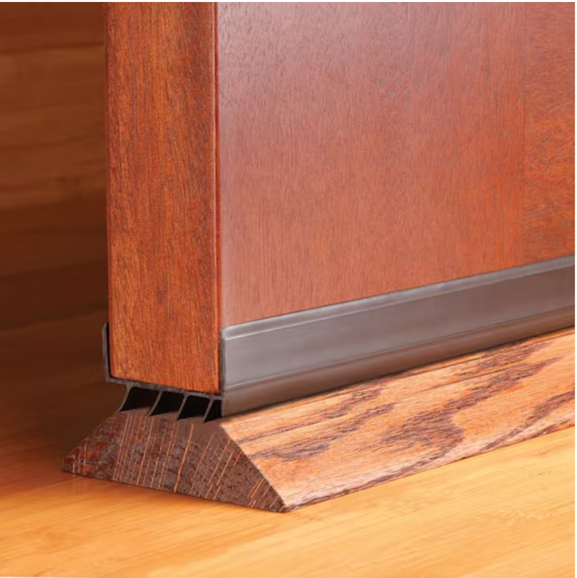 M-D Building Products 36 in. Brown Vinyl U-Shape Screw-on Under Door Seal