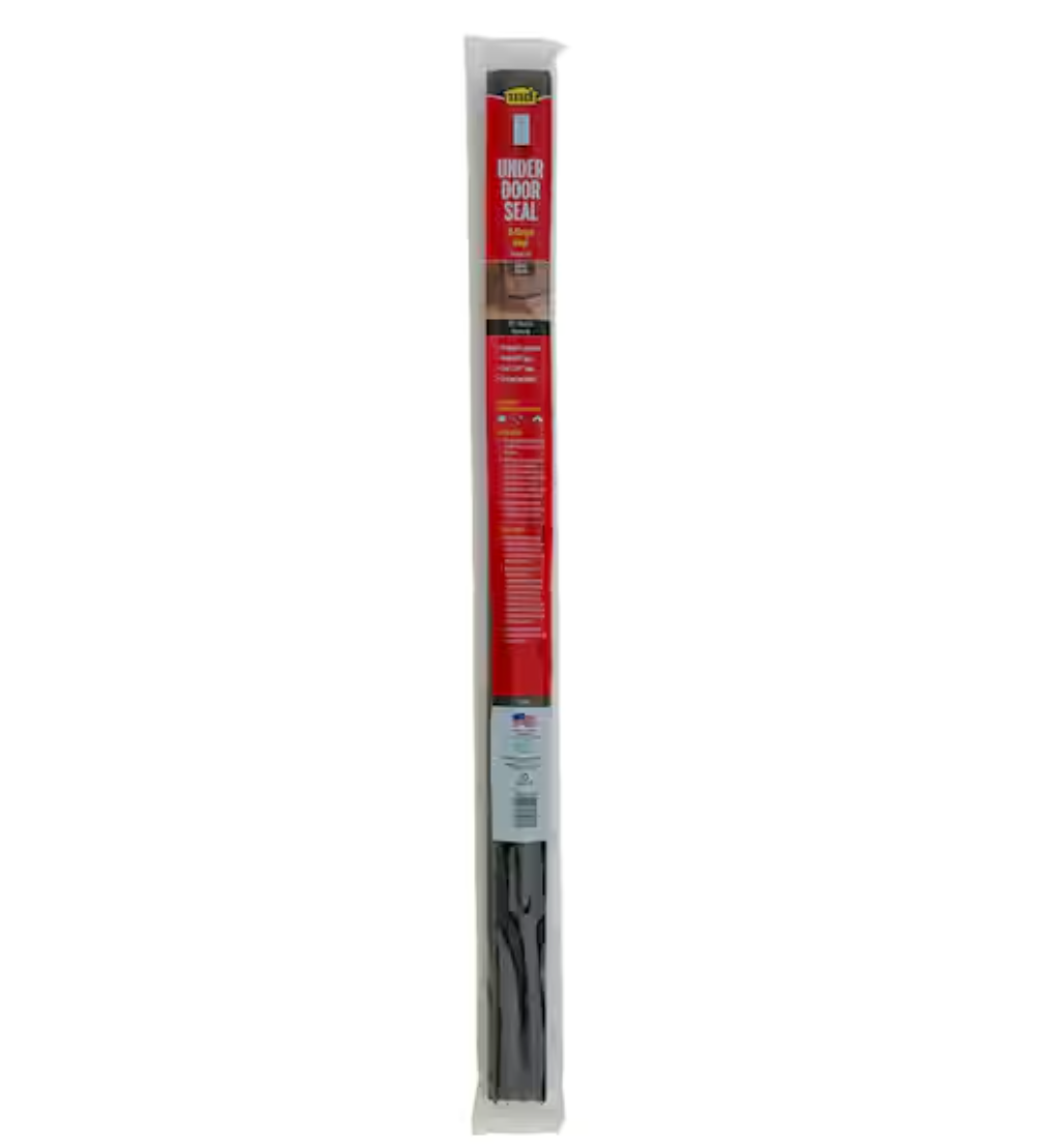M-D Building Products 36 in. Brown Vinyl U-Shape Screw-on Under Door Seal