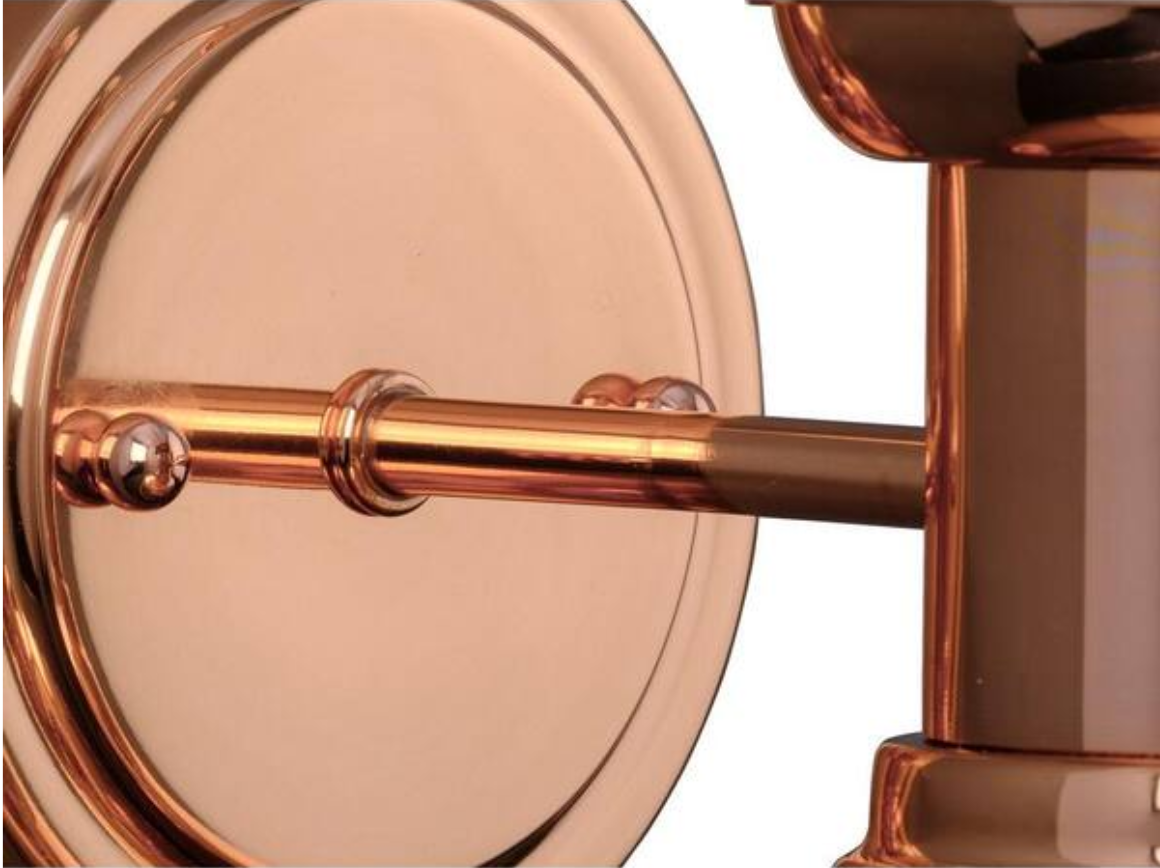 Progress Lighting Brookside Collection 12 in.1-Light Solid Copper Farmhouse Outdoor Medium Wall Lantern Light