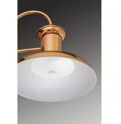 Progress Lighting Brookside Collection 12 in.1-Light Solid Copper Farmhouse Outdoor Medium Wall Lantern Light