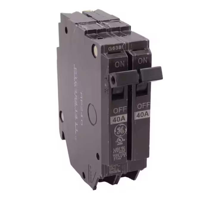 GE Q-Line 40 Amp 1 in. Double Pole Circuit Breaker (THQP240)
