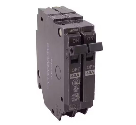 GE Q-Line 40 Amp 1 in. Double Pole Circuit Breaker (THQP240)