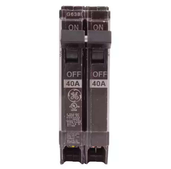 GE Q-Line 40 Amp 1 in. Double Pole Circuit Breaker (THQP240)