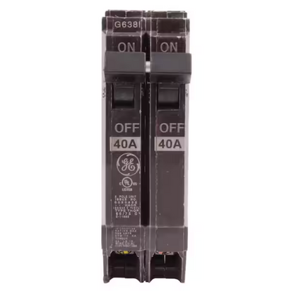 GE Q-Line 40 Amp 1 in. Double Pole Circuit Breaker (THQP240)