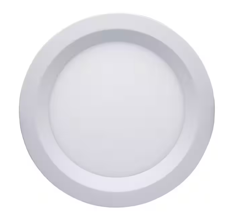 SATCO 6 in. Adjustable CCT Canless New Construction IC Rated Dimmable Indoor Round Integrated LED Recessed Light Trim