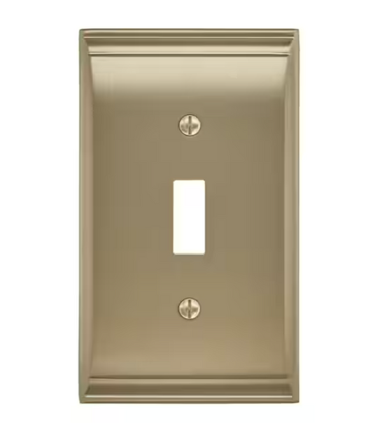 (2-Pack) Amerock Gold 1-Gang Toggle Wall Plate (2-Pack)