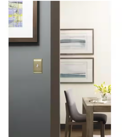 (2-Pack) Amerock Gold 1-Gang Toggle Wall Plate (2-Pack)