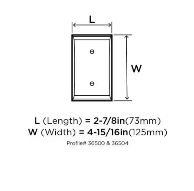 (2-Pack) Amerock Gold 1-Gang Toggle Wall Plate (2-Pack)