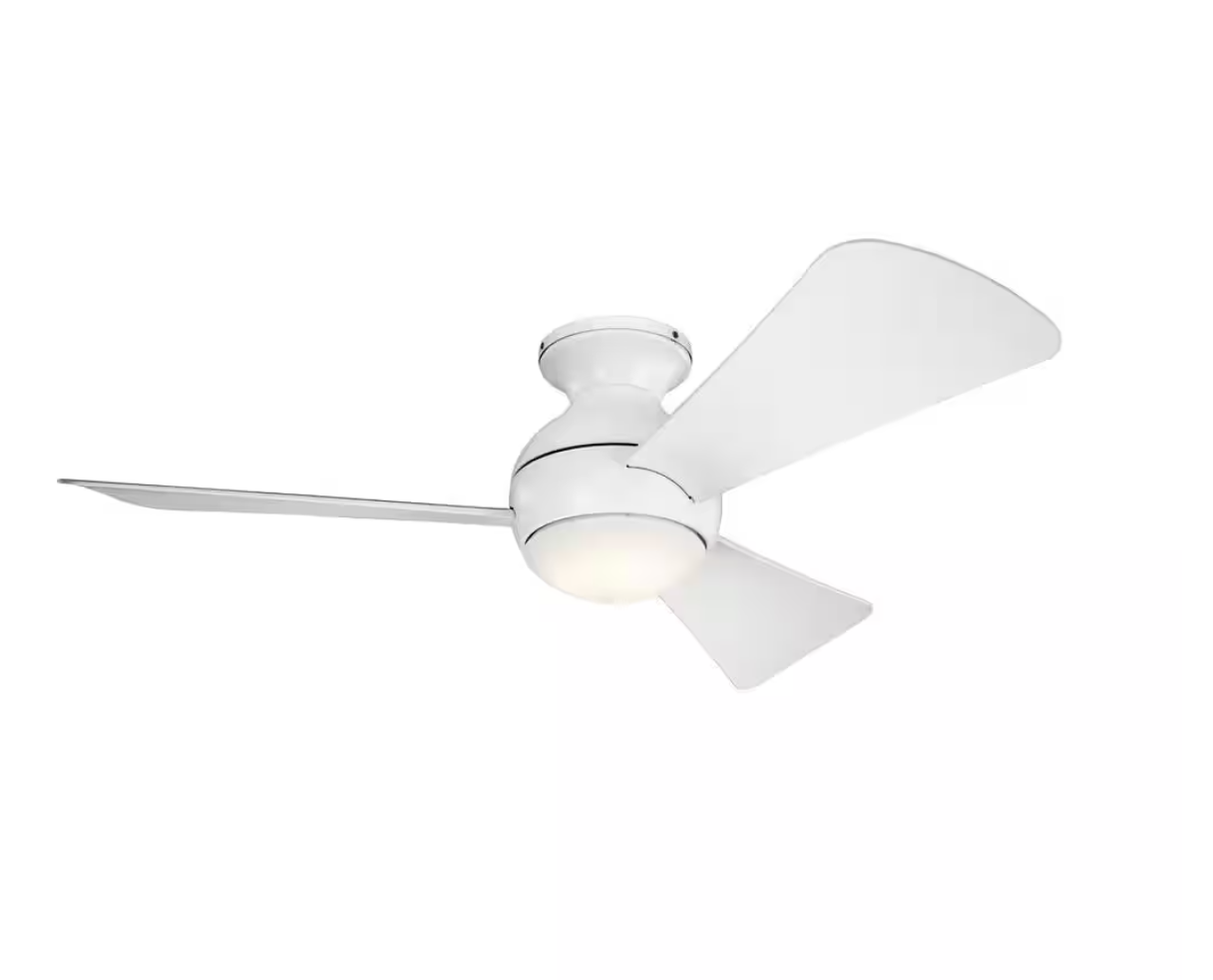 Kichler 330151 Sola 44  3 Blade LED Indoor / Outdoor Ceiling Fan - White