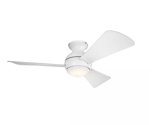 Kichler 330151 Sola 44  3 Blade LED Indoor / Outdoor Ceiling Fan - White