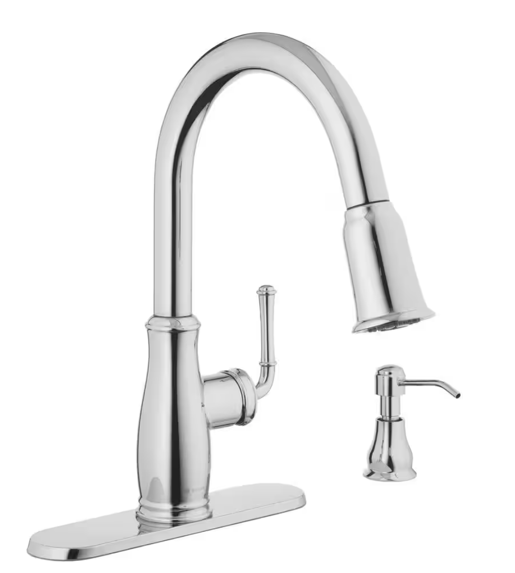 Glacier Bay Pull Down Kitchen Faucet Chrome Kagan 21-K153KCP-GB