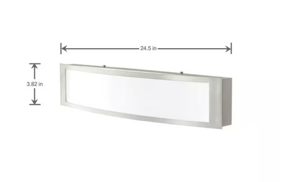 Woodbury 24.5 in. Brushed Nickel Linear LED Vanity Light Bar