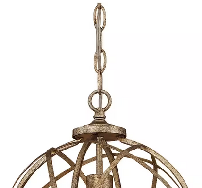 Millennium Lighting Lakewood Collection 1-Light Vintage Gold Sphere Pendant