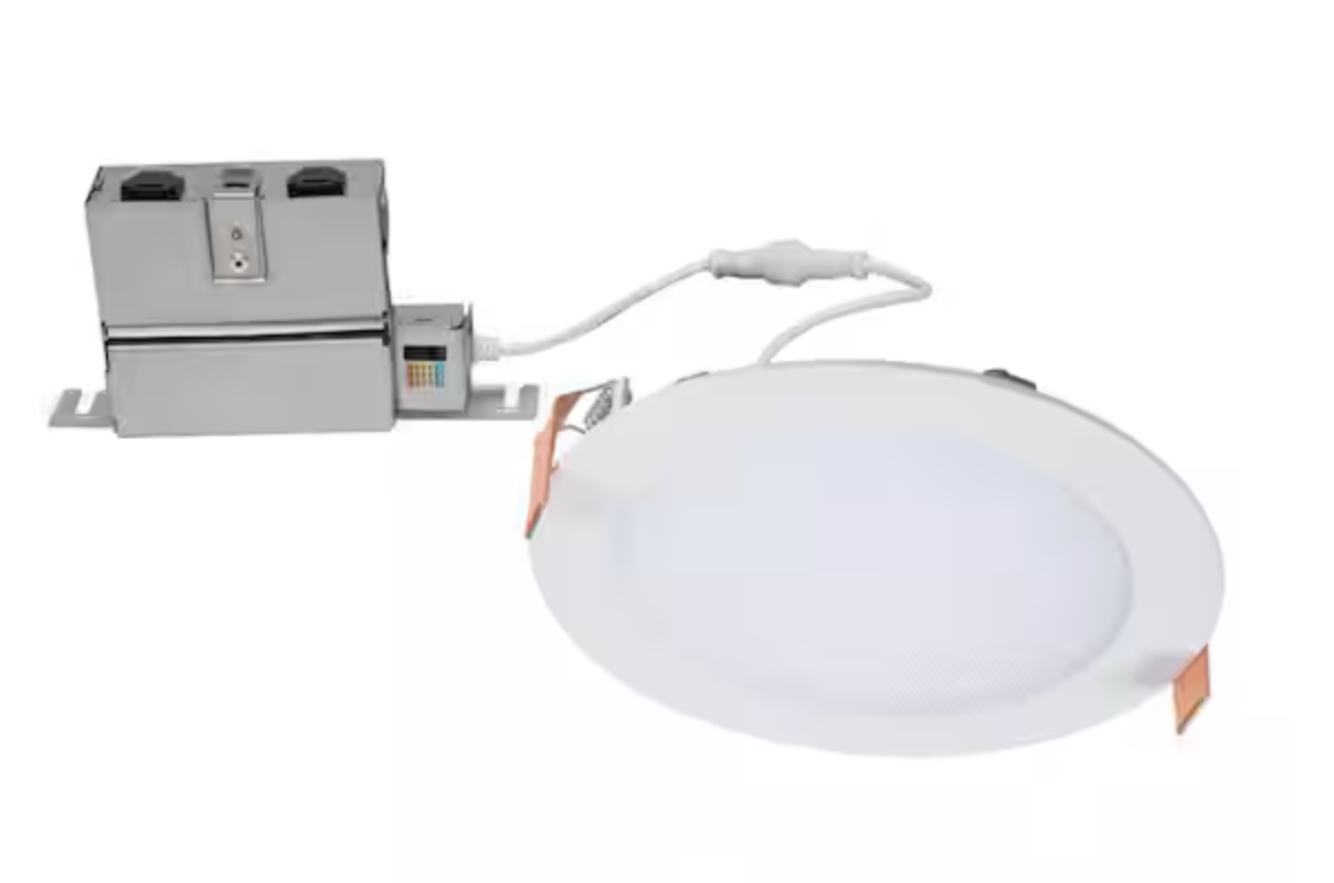 HALO HLB 6 Inch Selectable CCT New Construction or Remodel Canless Recessed Integrated LED Kit