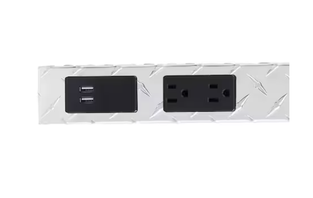 Commercial Electric 10-Outlet 2 USB Heavy-Duty Power Strip with Circuit Breaker