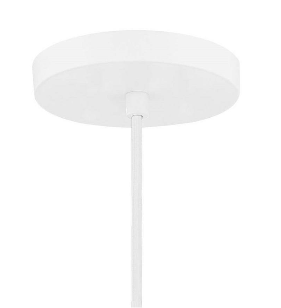 Minka Lavery Vantage 1-Light White Metal Shade Pendant