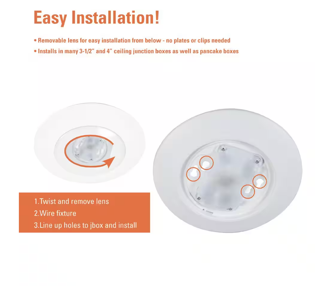 HALO HLCE 6" LED Disk Light, 900lm, 3000K, 18-Pack, Title 20 Compliant.