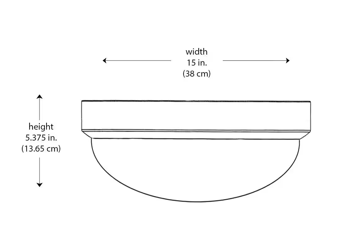 Bel Air Lighting Bliss 15 in. 3-Light White Flush Mount Ceiling Light Fixture with Frosted Shade