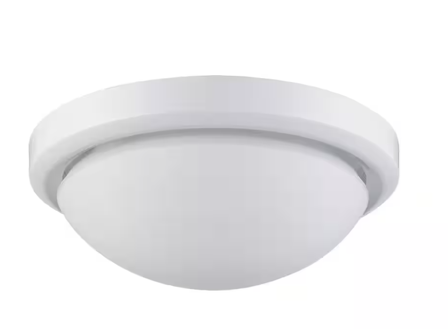 Bel Air Lighting Bliss 15 in. 3-Light White Flush Mount Ceiling Light Fixture with Frosted Shade