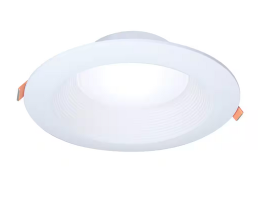 4Pack HALO LTB 6 in. Selectable CCT (3000K-5000K) Integrated LED, White Recessed Light, Dimmable Retrofit Trim