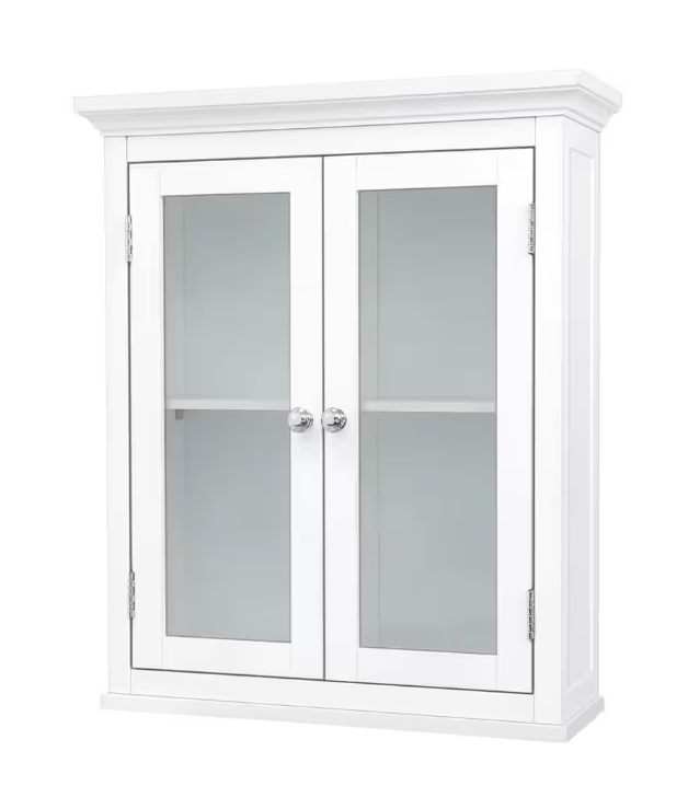 Teamson Home Madison 7 in. D x 20 in. W x 24 in. H Removable Wall Cabinet, White