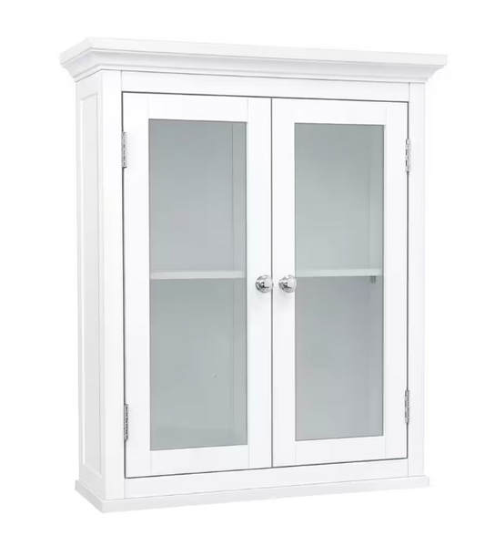 Teamson Home Madison 7 in. D x 20 in. W x 24 in. H Removable Wall Cabinet, White